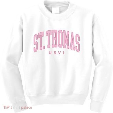 St Thomas Usvi Preppy Retro Throwback Kids Sweatshirt