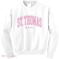 St Thomas Usvi Preppy Retro Throwback Kids Sweatshirt thumb 0