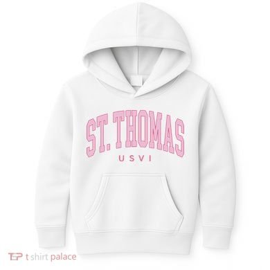 St Thomas Usvi Preppy Retro Throwback Kids Hoodie
