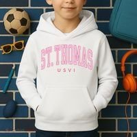 St Thomas Usvi Preppy Retro Throwback Kids Hoodie thumb 2