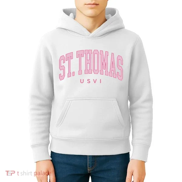 St Thomas Usvi Preppy Retro Throwback Kids Hoodie