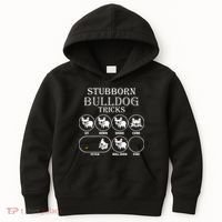 Stubborn Bulldog Tricks Kids Hoodie thumb 0