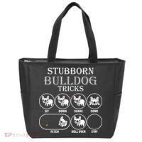Stubborn Bulldog Tricks Tote Bag thumb 0