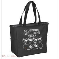 Stubborn Bulldog Tricks Tote Bag thumb 2