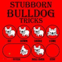 Stubborn Bulldog Tricks Santa Hat thumb 1