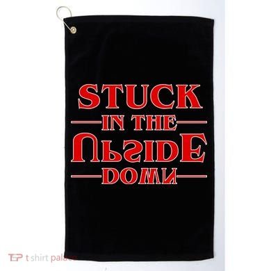 Stuck In The Upside Down Golf Towel