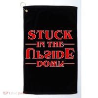 Stuck In The Upside Down Golf Towel thumb 0