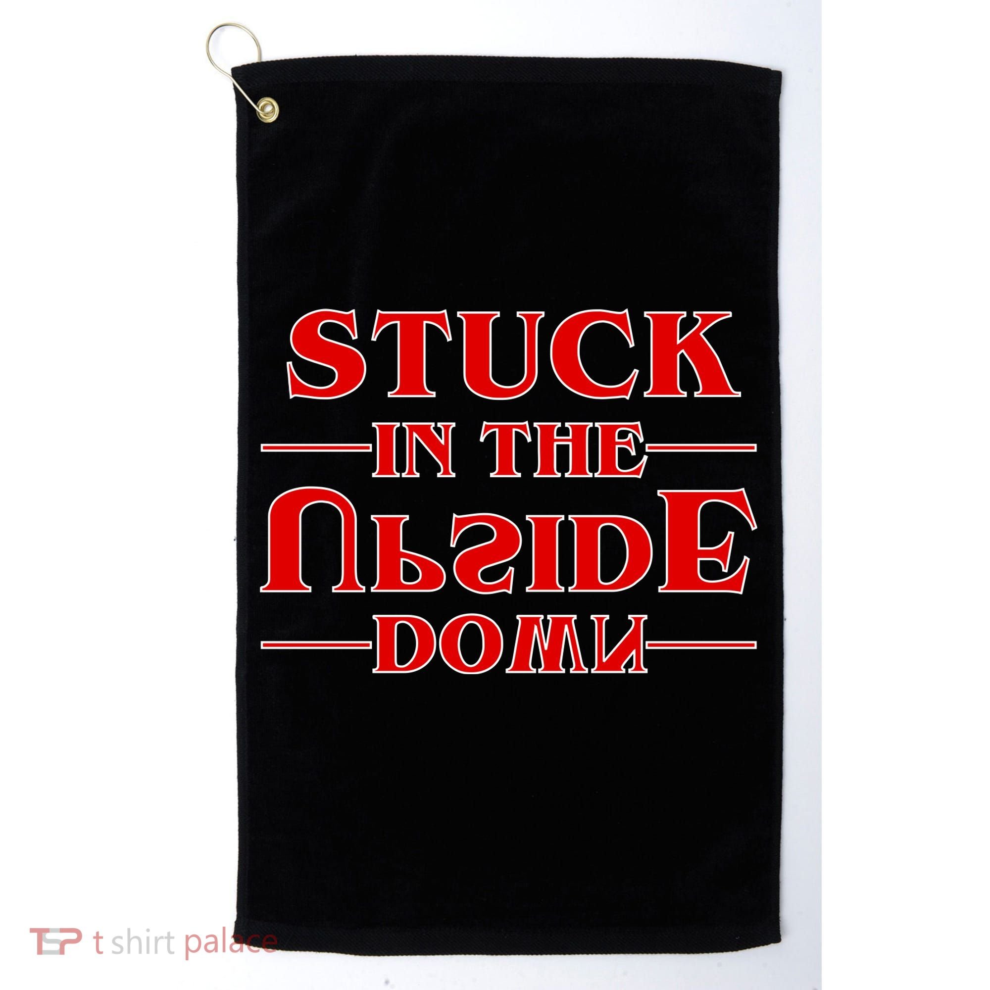 Stuck In The Upside Down Golf Towel