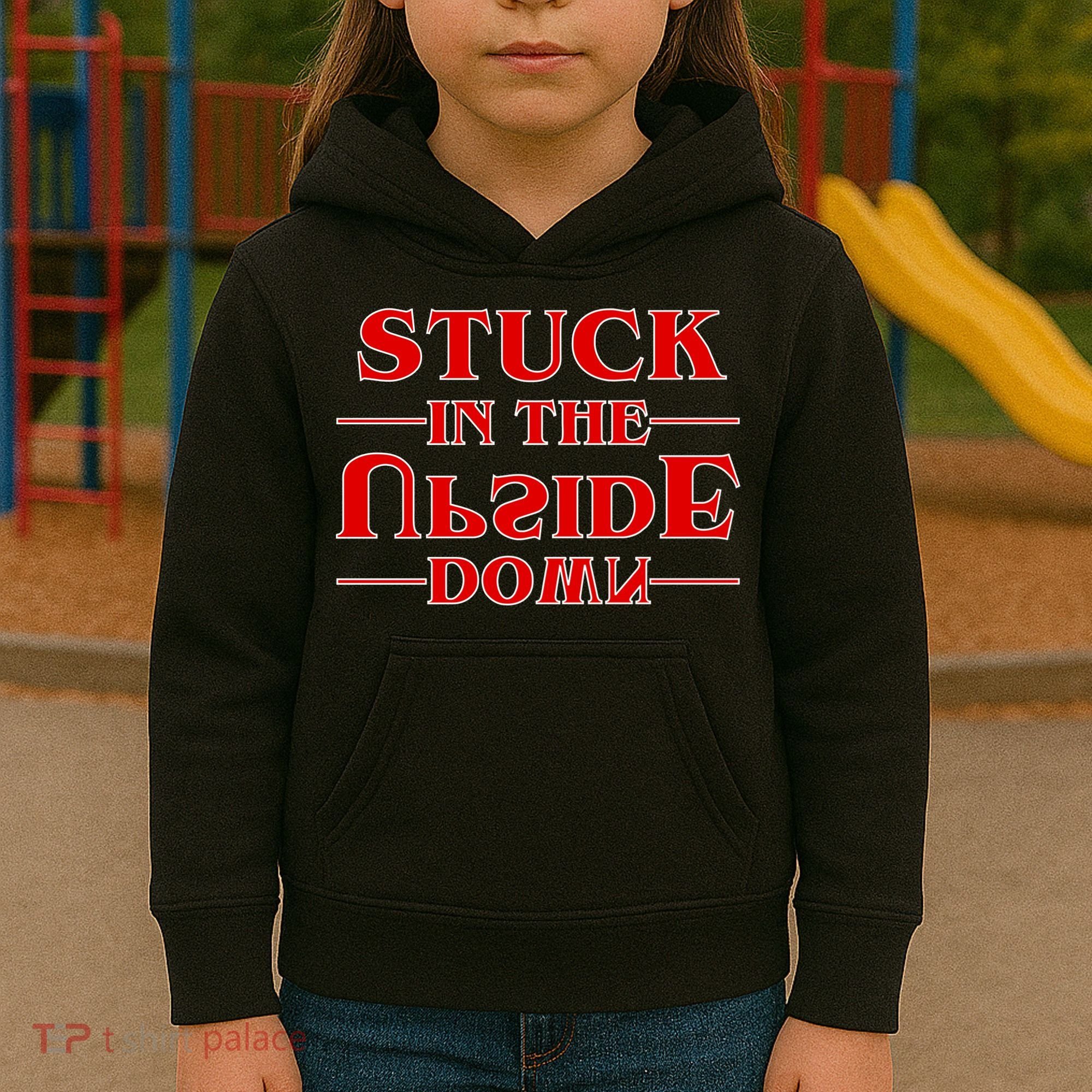 Stuck In The Upside Down Kids Hoodie