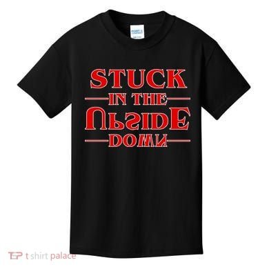 Stuck In The Upside Down Kids T-Shirt