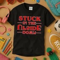 Stuck In The Upside Down Kids T-Shirt thumb 3