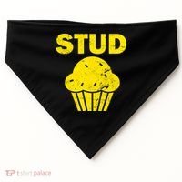 Stud Muffin Funny Retro USA-Made Doggie Bandana thumb 0