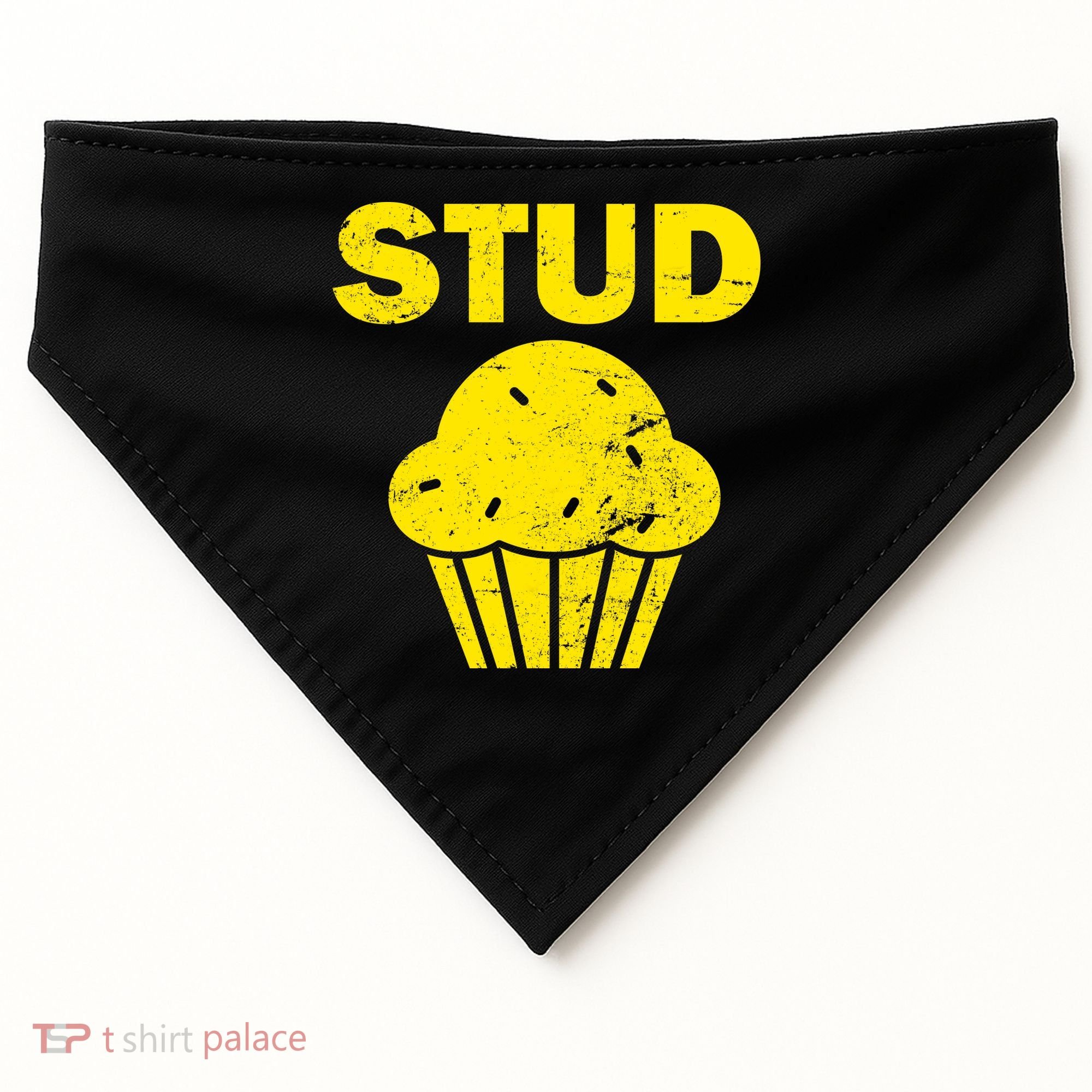 Stud Muffin Funny Retro USA-Made Doggie Bandana