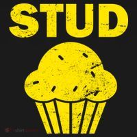 Stud Muffin Funny Retro USA-Made Doggie Bandana thumb 2