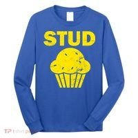 Stud Muffin Funny Retro Long Sleeve Shirt thumb 0