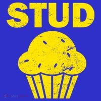 Stud Muffin Funny Retro Button thumb 1