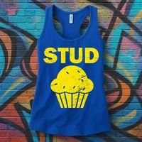 Stud Muffin Funny Retro Women's Tank Top thumb 3