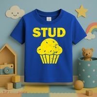 Stud Muffin Funny Retro Toddler T-Shirt thumb 3