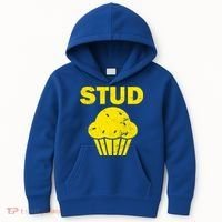 Stud Muffin Funny Retro Kids Hoodie thumb 0
