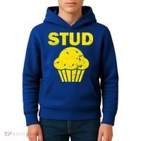 Stud Muffin Funny Retro Kids Hoodie thumb 4