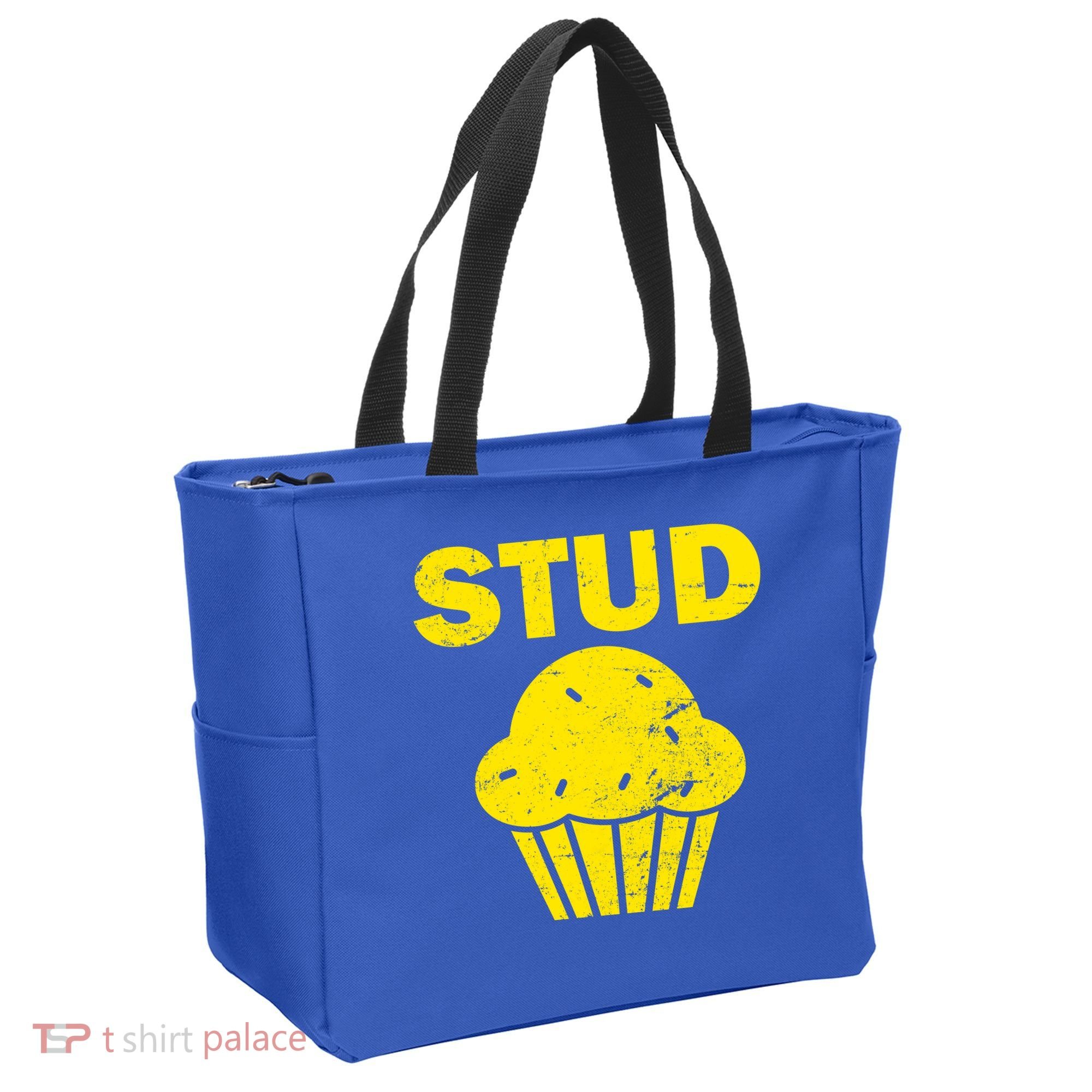 Stud Muffin Funny Retro Tote Bag