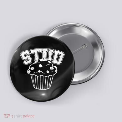 Stud Muffin Retro Button