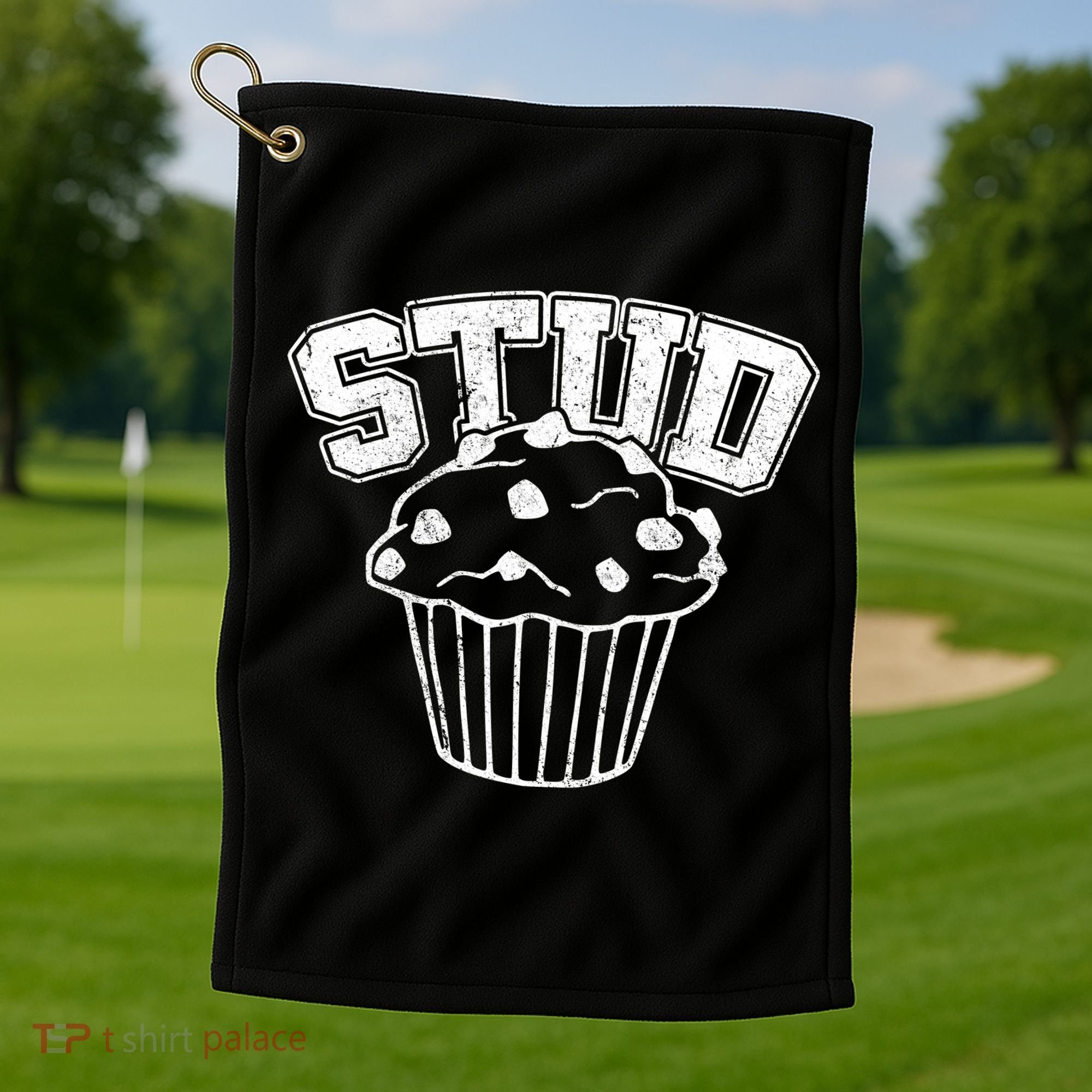 Stud Muffin Retro Golf Towel