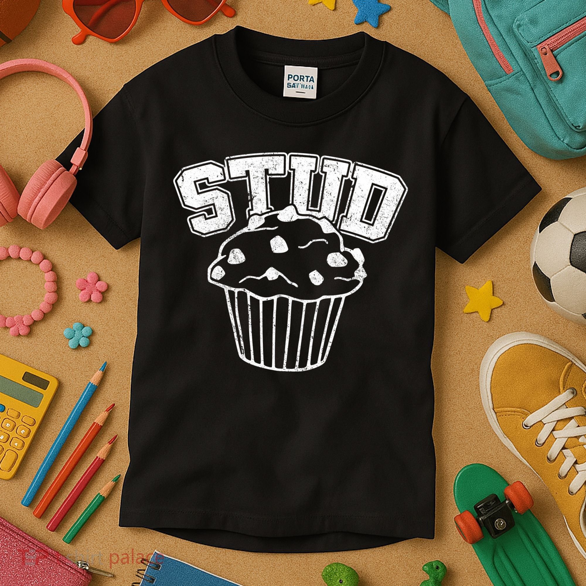 Stud Muffin Retro Kids T-Shirt