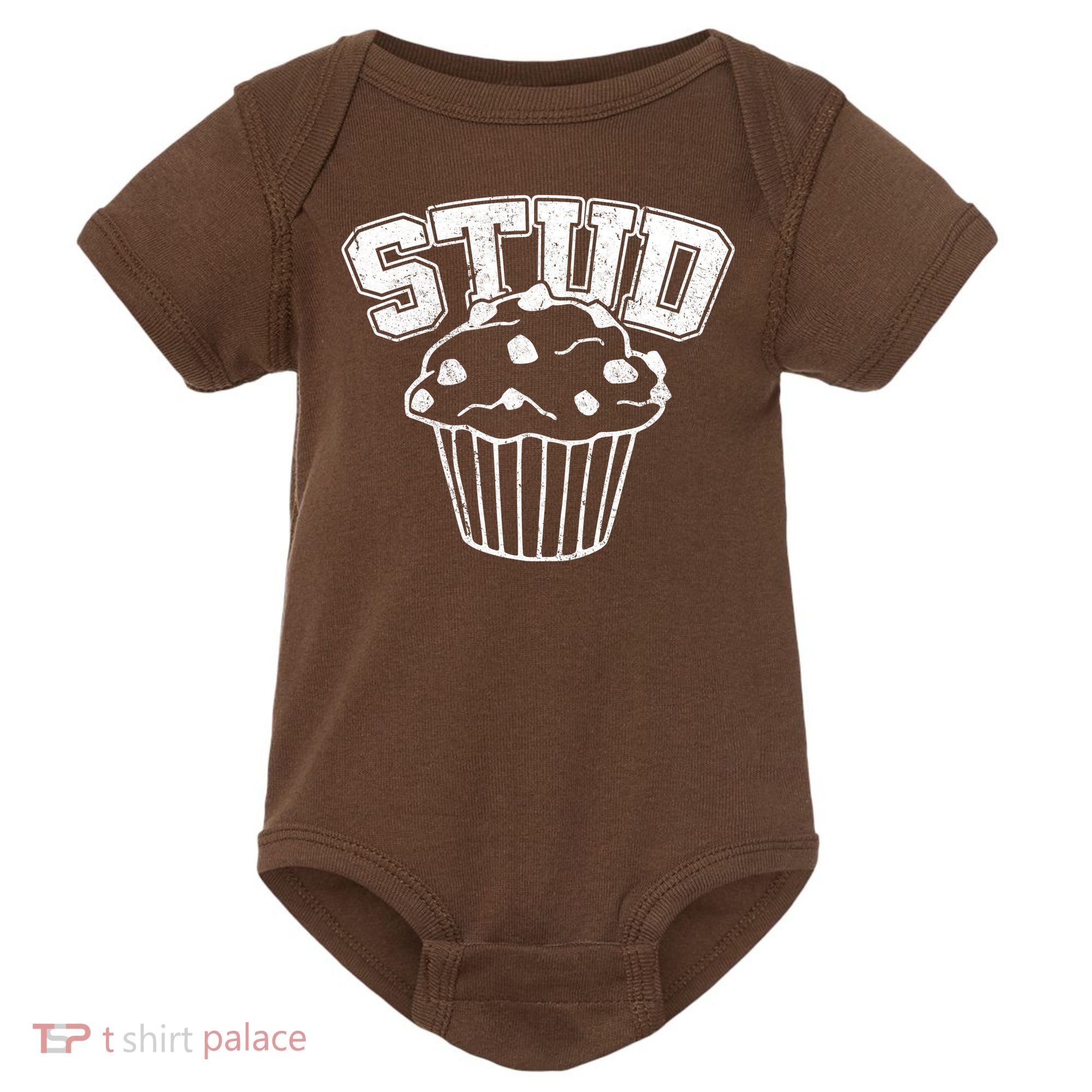 Stud Muffin Retro Baby Bodysuit