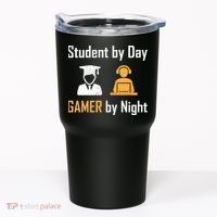 Student By Day Gamer By Night Tumbler thumb 0