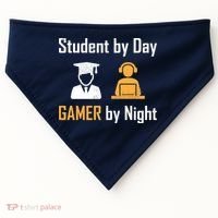 Student By Day Gamer By Night USA-Made Doggie Bandana thumb 0