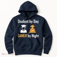 Student By Day Gamer By Night Hoodie thumb 0