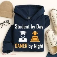 Student By Day Gamer By Night Hoodie thumb 4