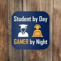Student By Day Gamer By Night Coaster thumb 0