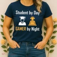 Student By Day Gamer By Night Women's T-Shirt thumb 2