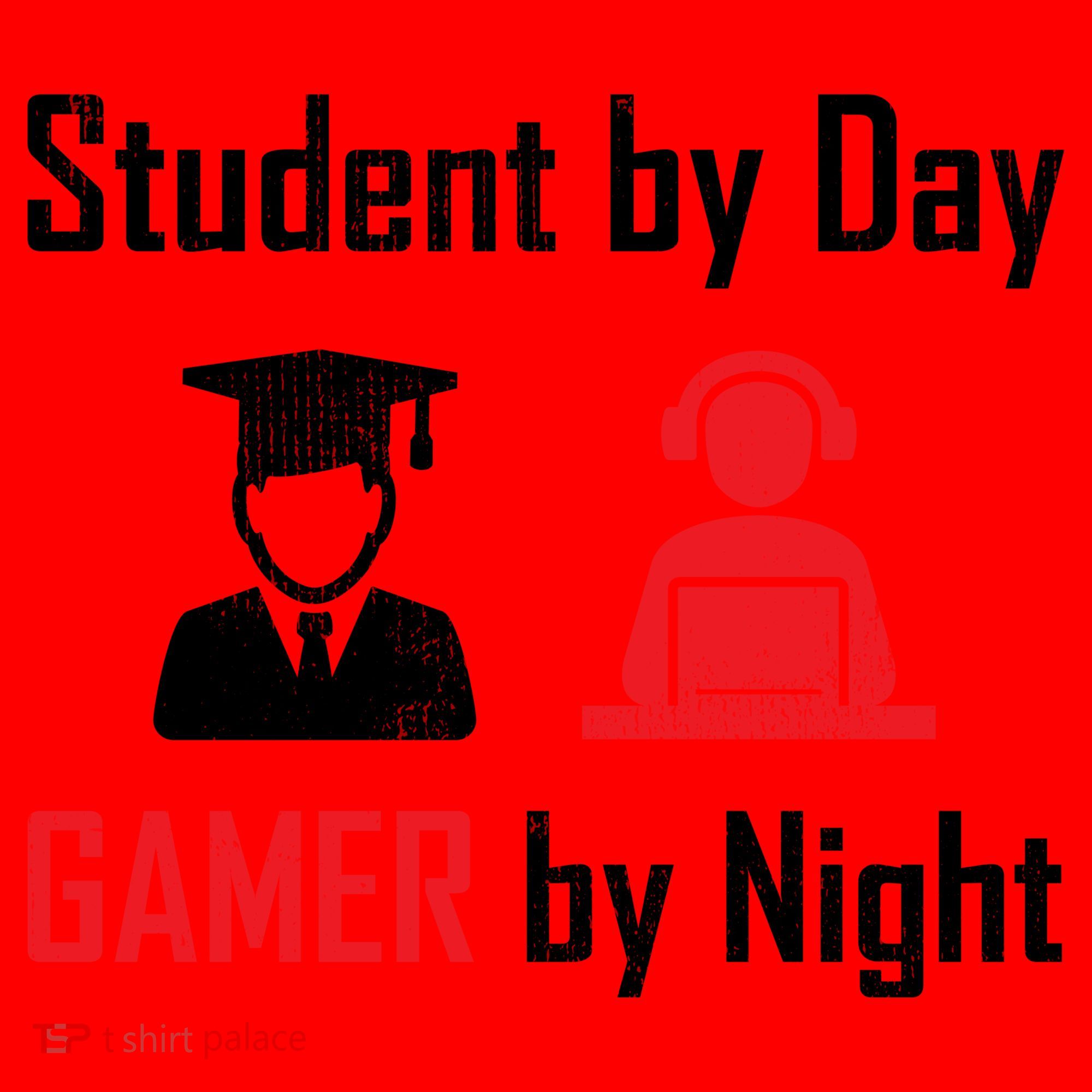 Student By Day Gamer By Night Santa Hat