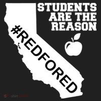 Students Are The Reason Red For Ed California Teacher Women's Sweatshirt thumb 2