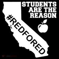 Students Are The Reason Red For Ed California Teacher Backpack thumb 2