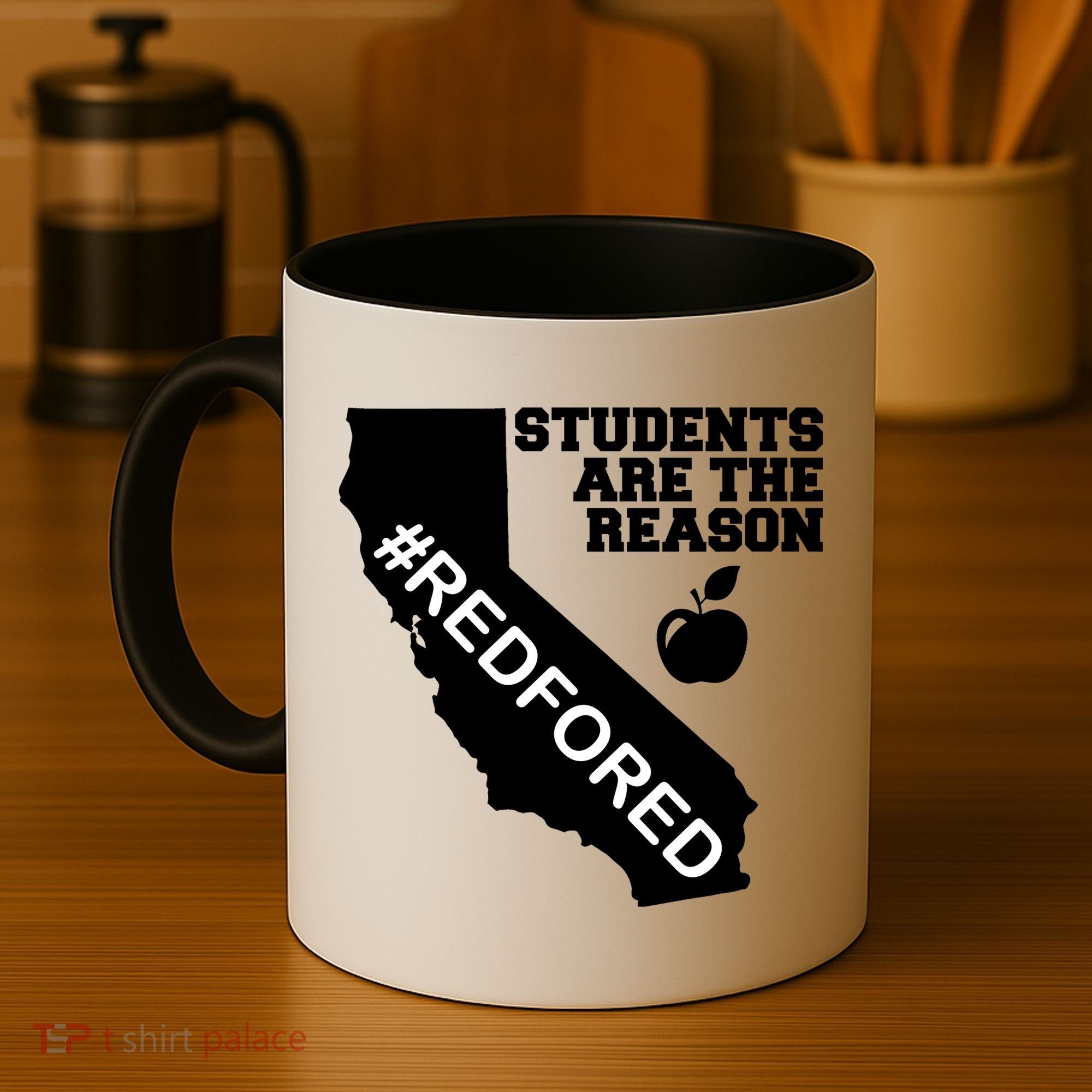 Students Are The Reason Red For Ed California Teacher Coffee Mug