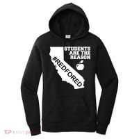 Students Are The Reason Red For Ed California Teacher Women's Hoodie thumb 0