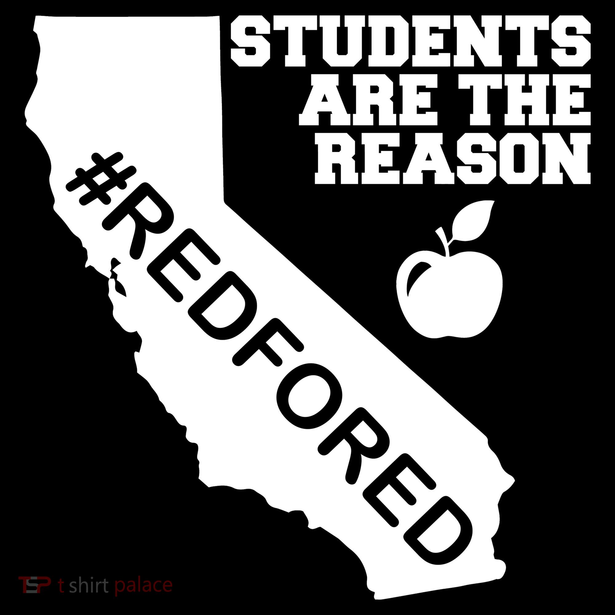 Students Are The Reason Red For Ed California Teacher Women's Hoodie