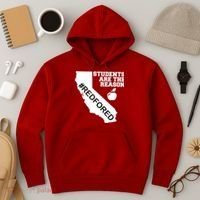 Students Are The Reason Red For Ed California Teacher Hoodie thumb 3