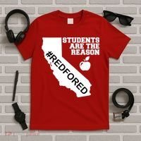 Students Are The Reason Red For Ed California Teacher T-Shirt thumb 5