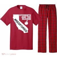 Students Are The Reason Red For Ed California Teacher Pajama Set thumb 0