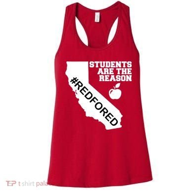 Students Are The Reason Red For Ed California Teacher Women's Tank Top