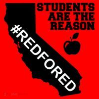 Students Are The Reason Red For Ed California Teacher Santa Hat thumb 1