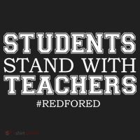 Students Stand With Teachers #RedForEd Women's Sweatshirt thumb 2