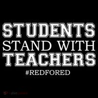 Students Stand With Teachers #RedForEd Backpack thumb 2