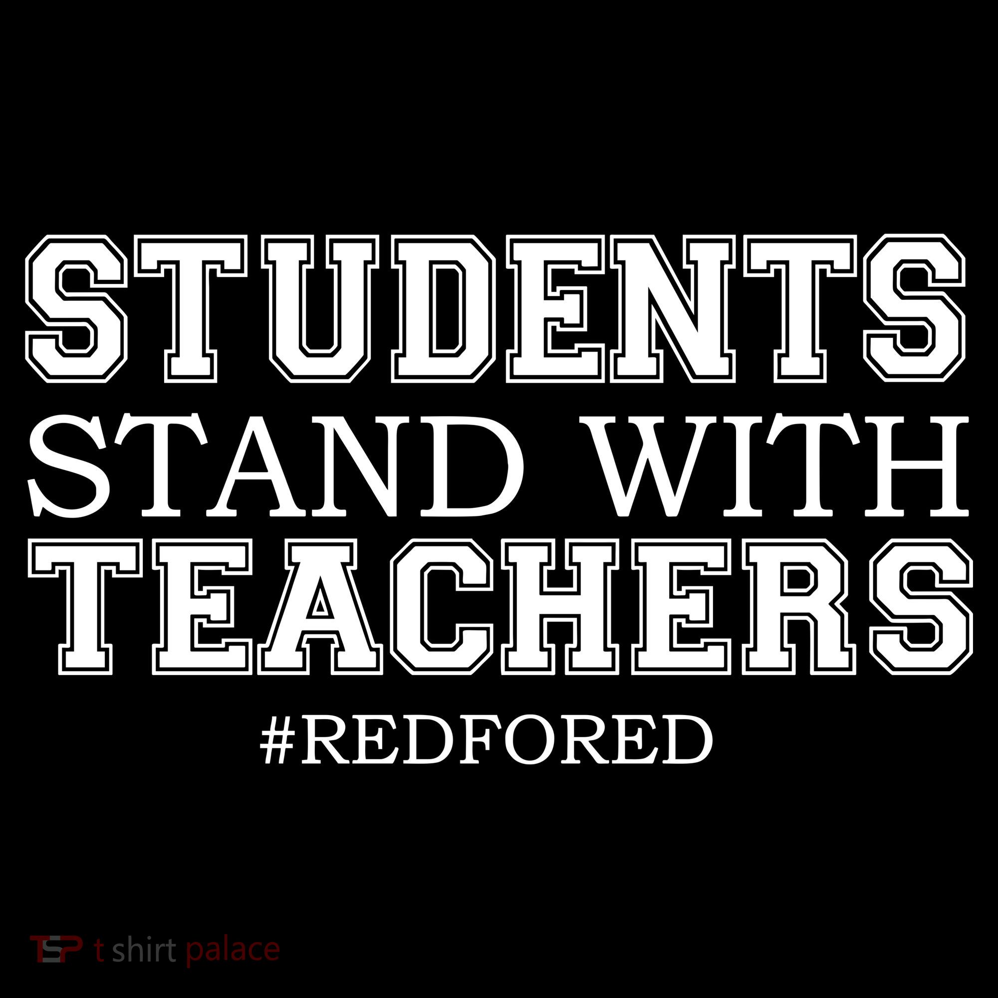 Students Stand With Teachers #RedForEd Bucket Hat