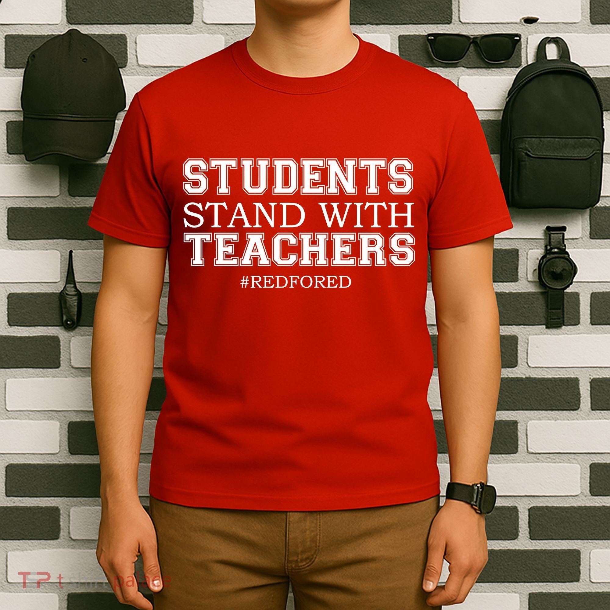 Students Stand With Teachers #RedForEd T-Shirt